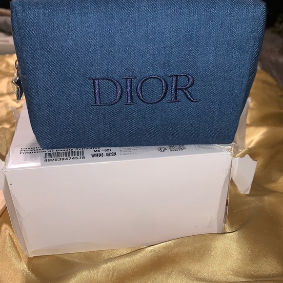 Dior Accessories - Dior Denim Blue Cosmetic Bag